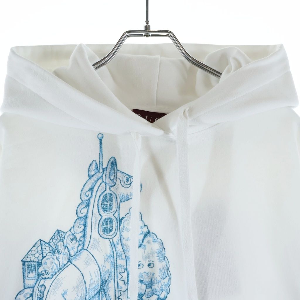 Gucci Higuchi Yuko Collaboration Graphic Back Print Hoodie White — view 3