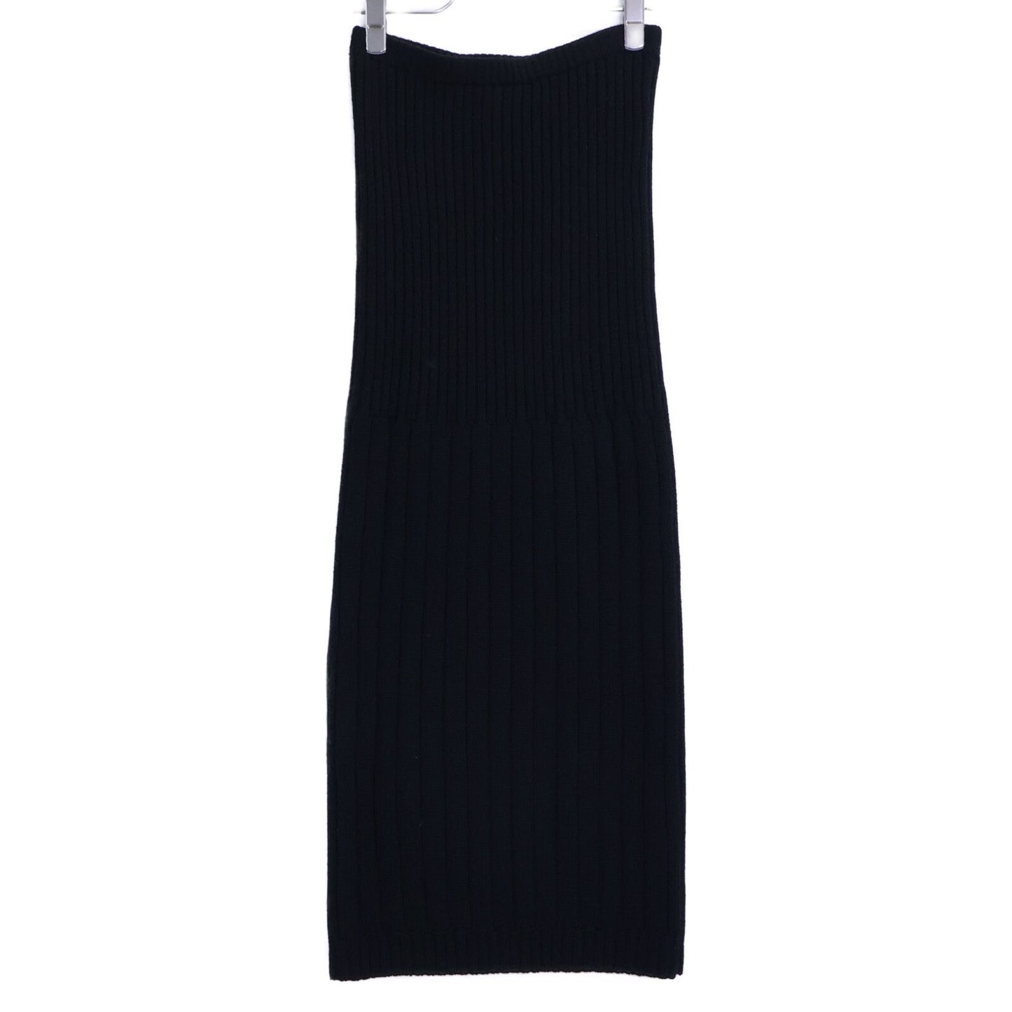 Chanel Wool Rib Knit Long 38 Sweater