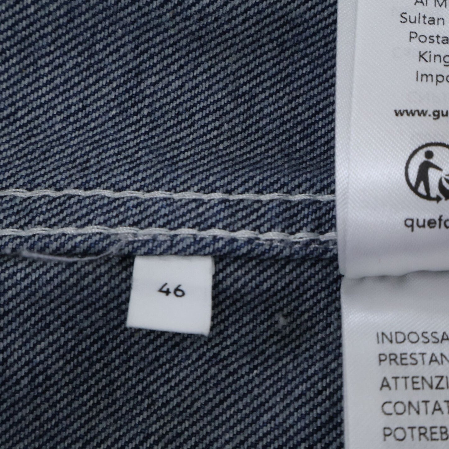 Gucci Leather Short Sleeve Denim Shirt 46 — view 7