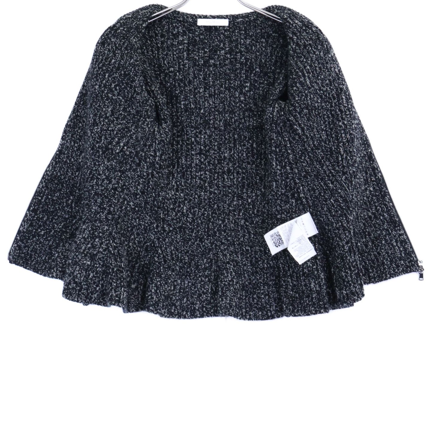 Max Mara Kim Ribbed Knit Peplum Zip Jacket Long Skirt Set L — view 4