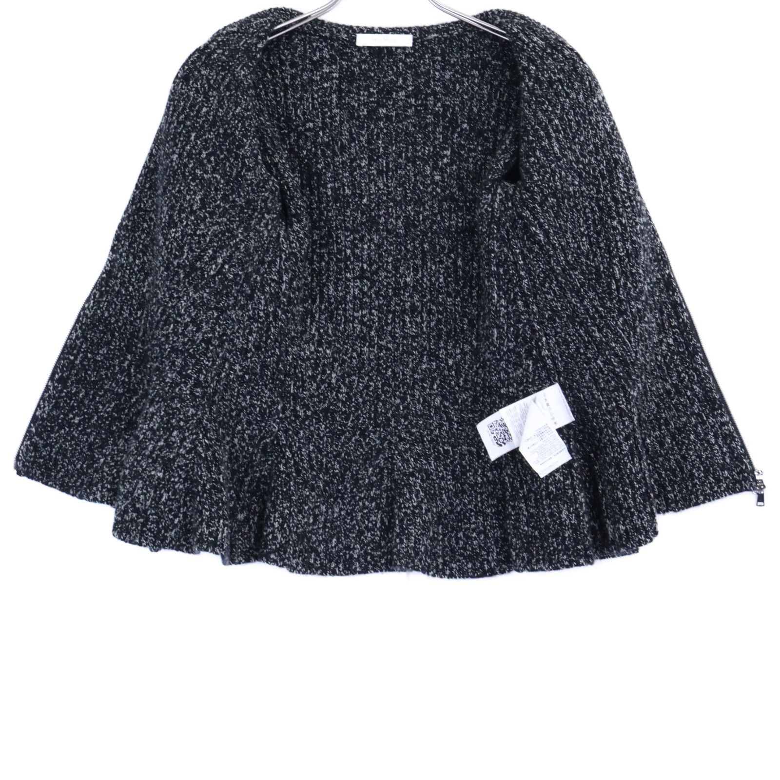 Max Mara Kim Ribbed Knit Peplum Zip Jacket Long Skirt Set L — view 4