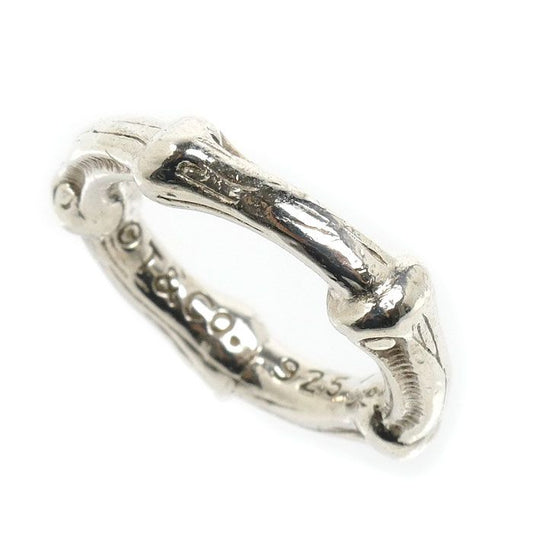 Tiffany & Co 925 Sterling Silver Bamboo Ring