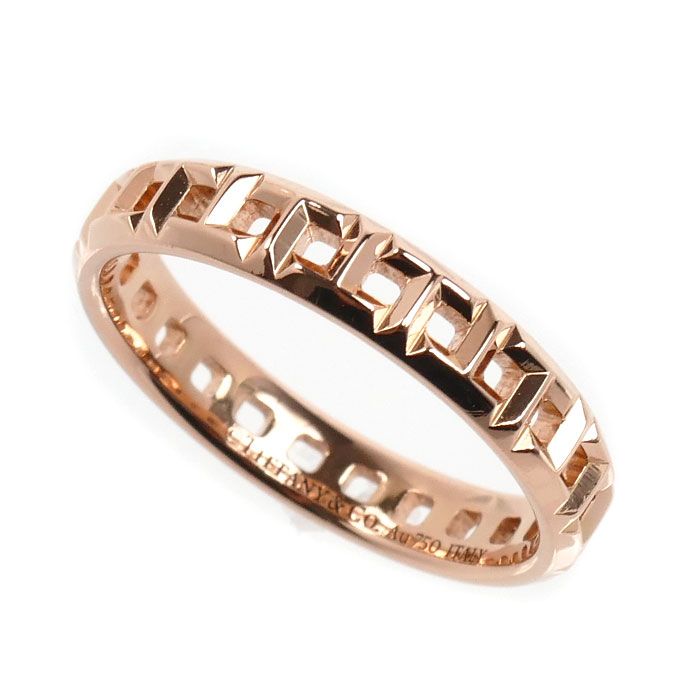 Tiffany & Co 18k Pink Gold T True Ring