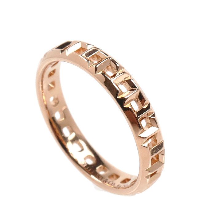 Tiffany & Co 18k Pink Gold T True Ring — view 2