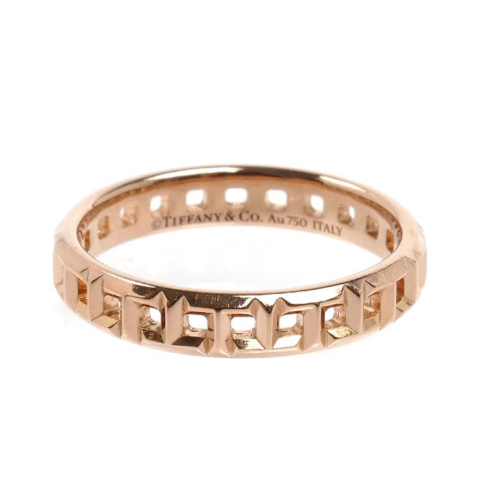 Tiffany & Co 18k Pink Gold T True Ring — view 3