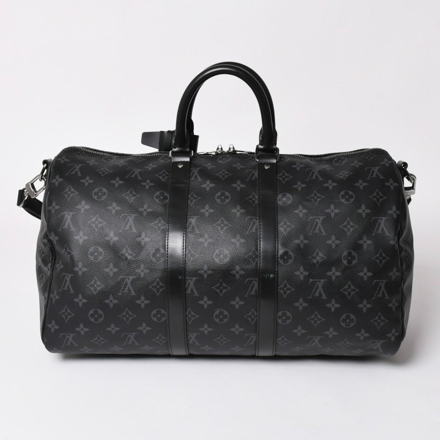 Louis Vuitton Keepall Bandouliere 45 Boston Bag Monogram Eclipse Black — view 2