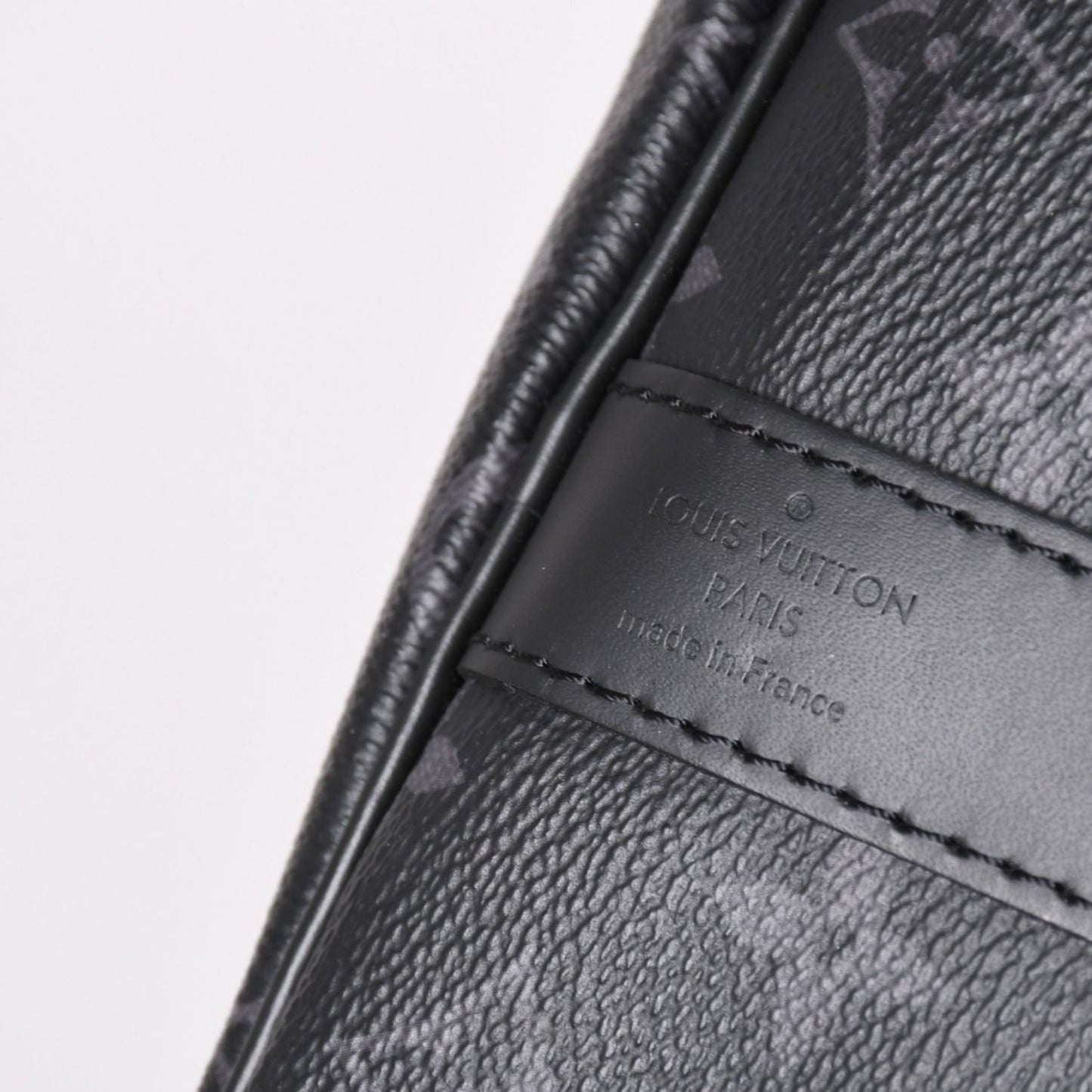 Louis Vuitton Keepall Bandouliere 45 Boston Bag Monogram Eclipse Black — view 7