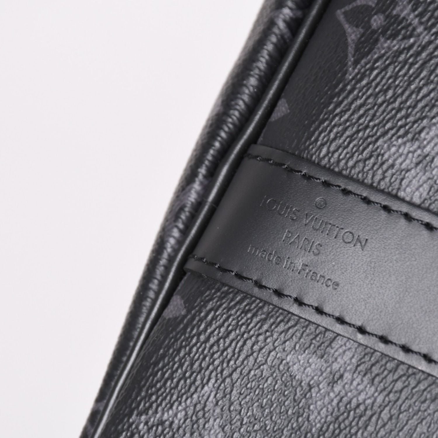 Louis Vuitton Keepall Bandouliere 45 Boston Bag Monogram Eclipse Black — view 7