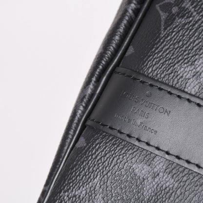 Louis Vuitton Keepall Bandouliere 45 Boston Bag Monogram Eclipse Black — view 7