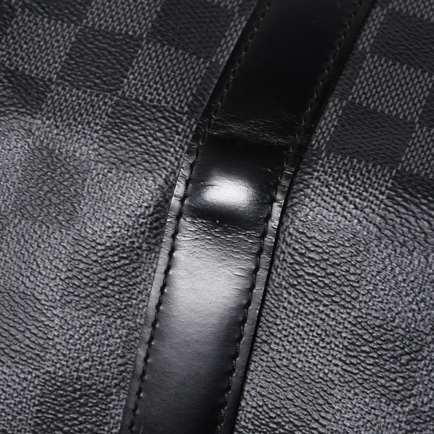 Louis Vuitton Boston Keepall Bandouliere 45 Damier Graphite Black Silver — view 6