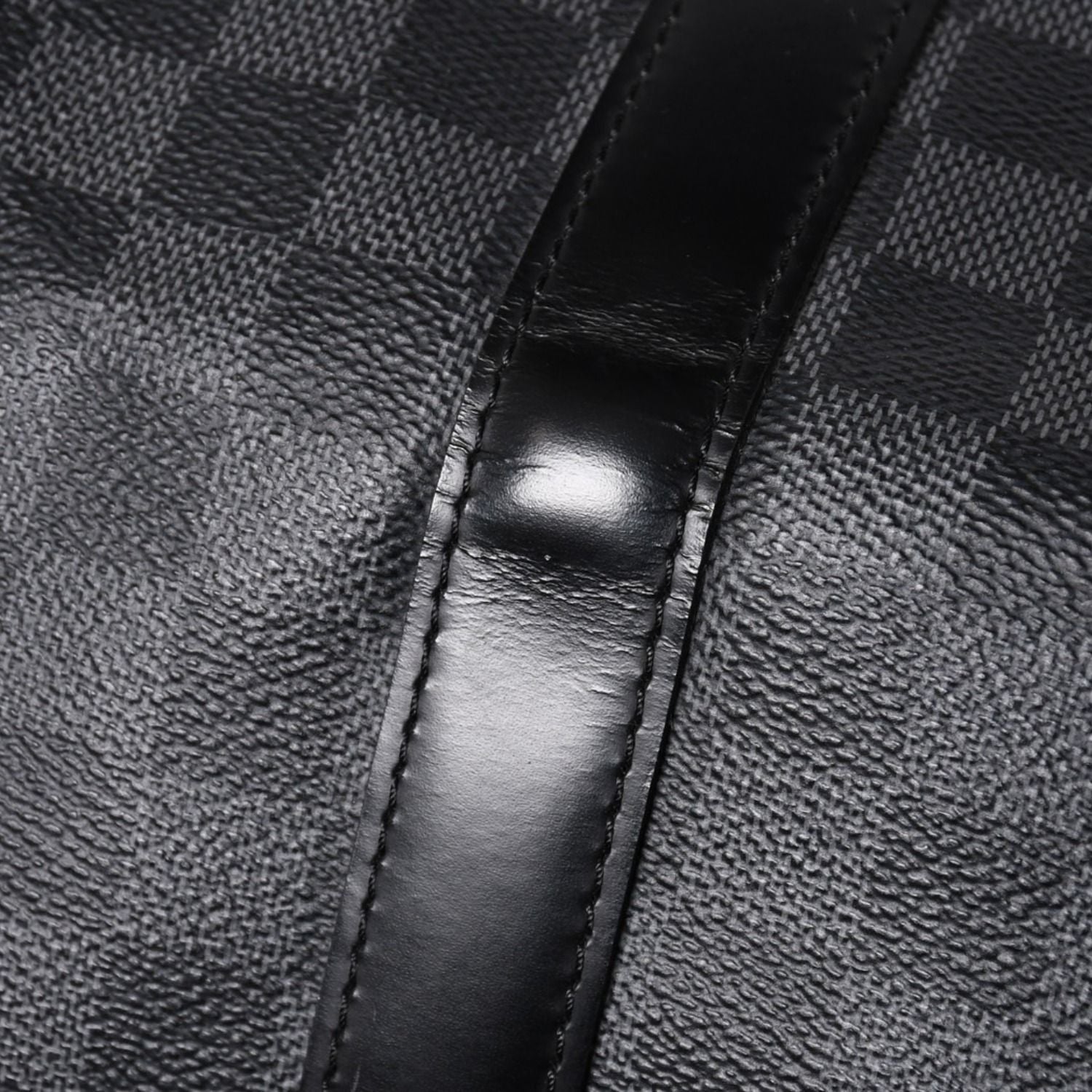 Louis Vuitton Boston Keepall Bandouliere 45 Damier Graphite Black Silver — view 6