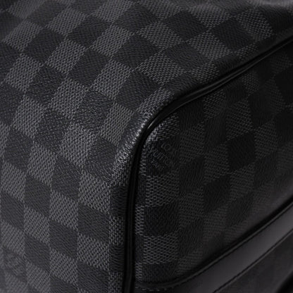 Louis Vuitton Boston Keepall Bandouliere 45 Damier Graphite Black Silver — view 8