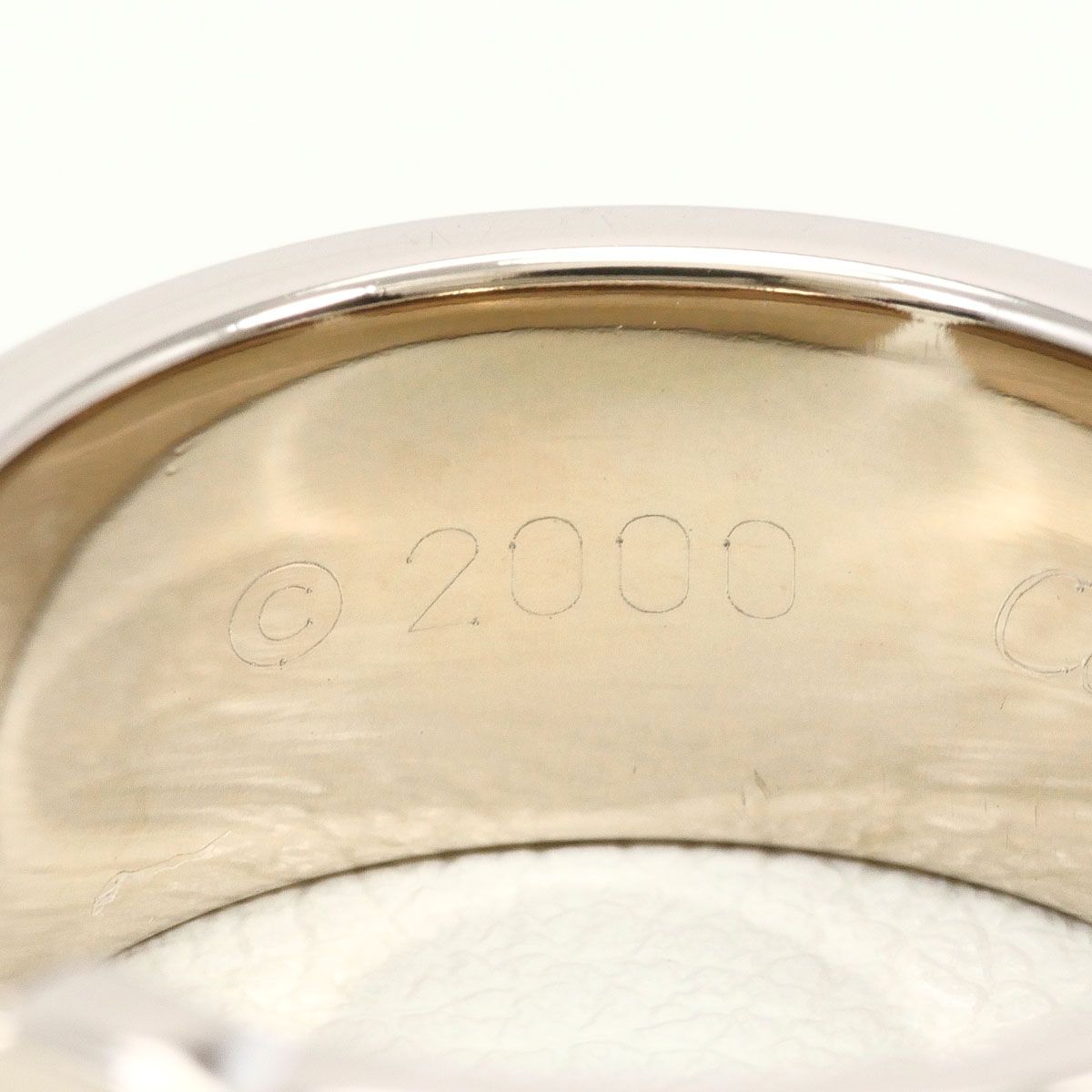 Cartier C2 18k White Gold Ring — view 4