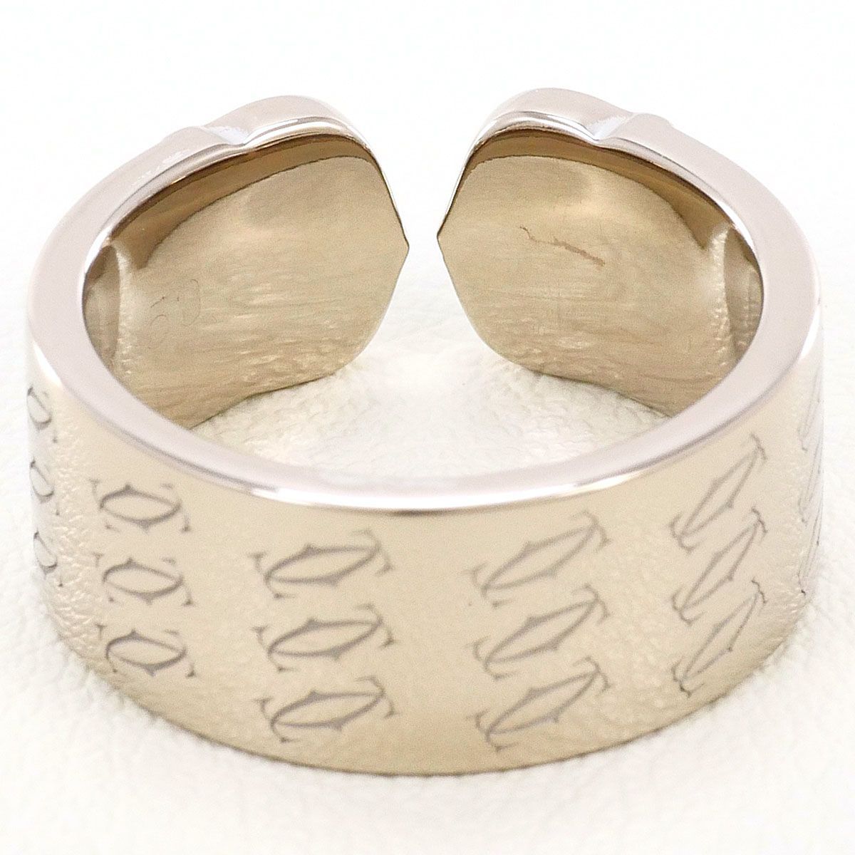 Cartier C2 18k White Gold Ring — view 3