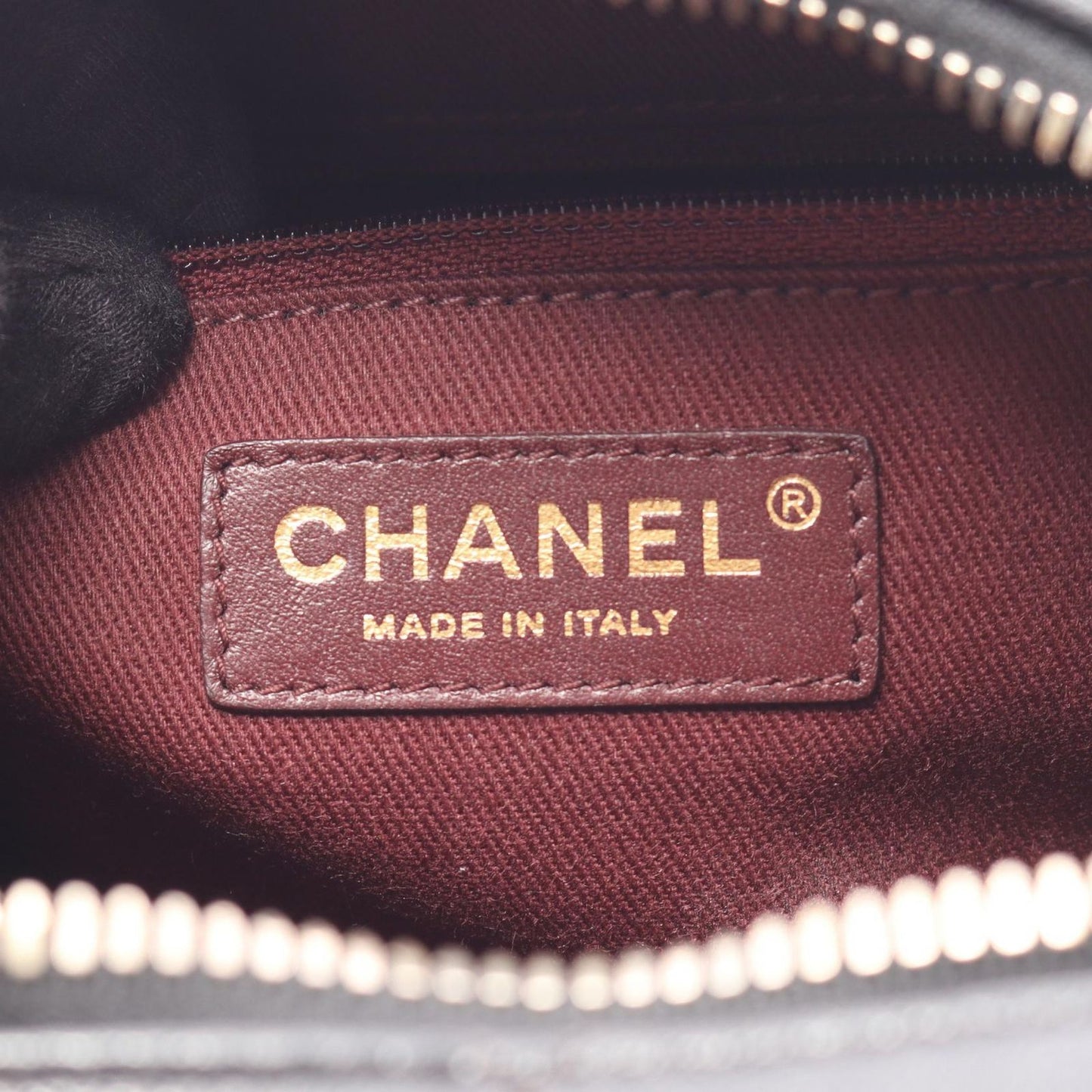 Chanel Shoulder Bag Quilted Vanity 2-Way Black Leather Top Handle Chain — view 4
