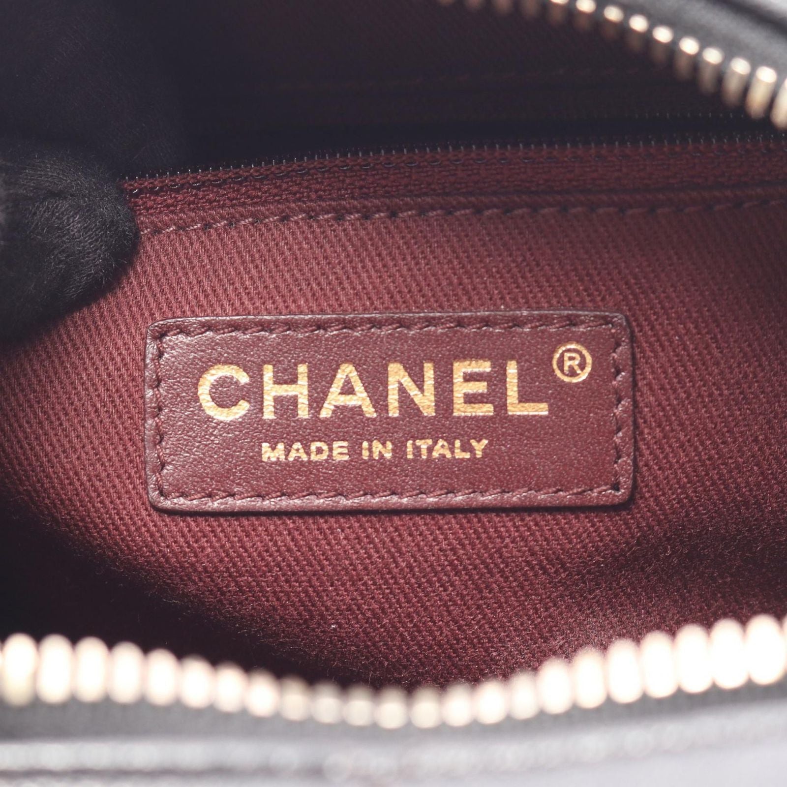 Chanel Shoulder Bag Quilted Vanity 2-Way Black Leather Top Handle Chain — view 4