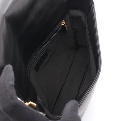 Chanel Shoulder Bag Choco Bar CC Logo Black Lambskin — view 3