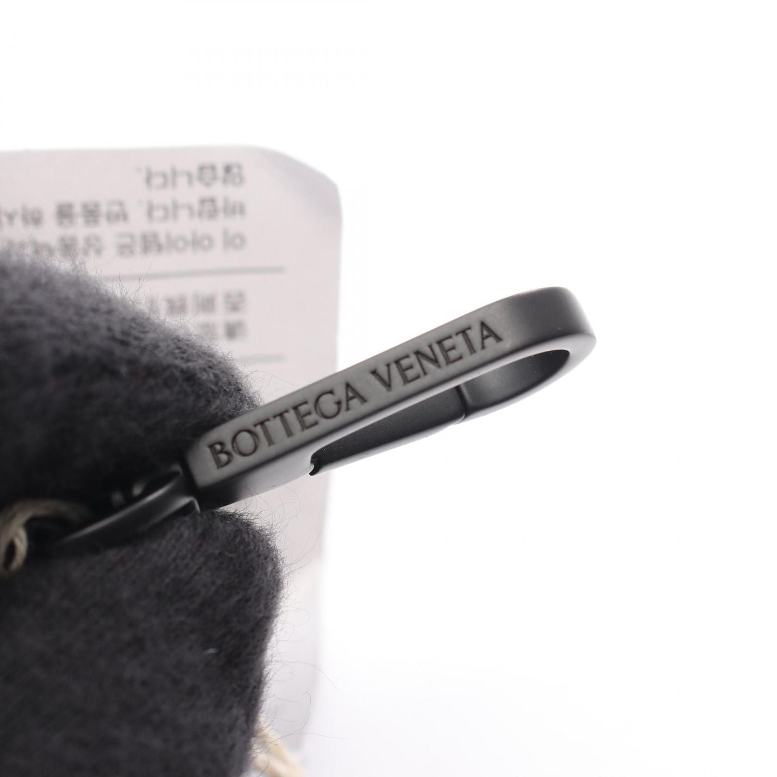 Bottega Veneta Mobile Smartphone Intrecciato Airpods Case Black Leather — view 3