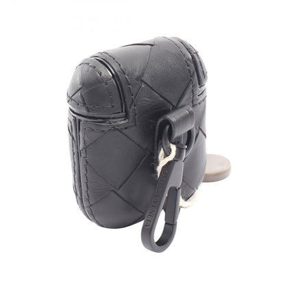 Bottega Veneta Mobile Smartphone Intrecciato Airpods Case Black Leather — view 2