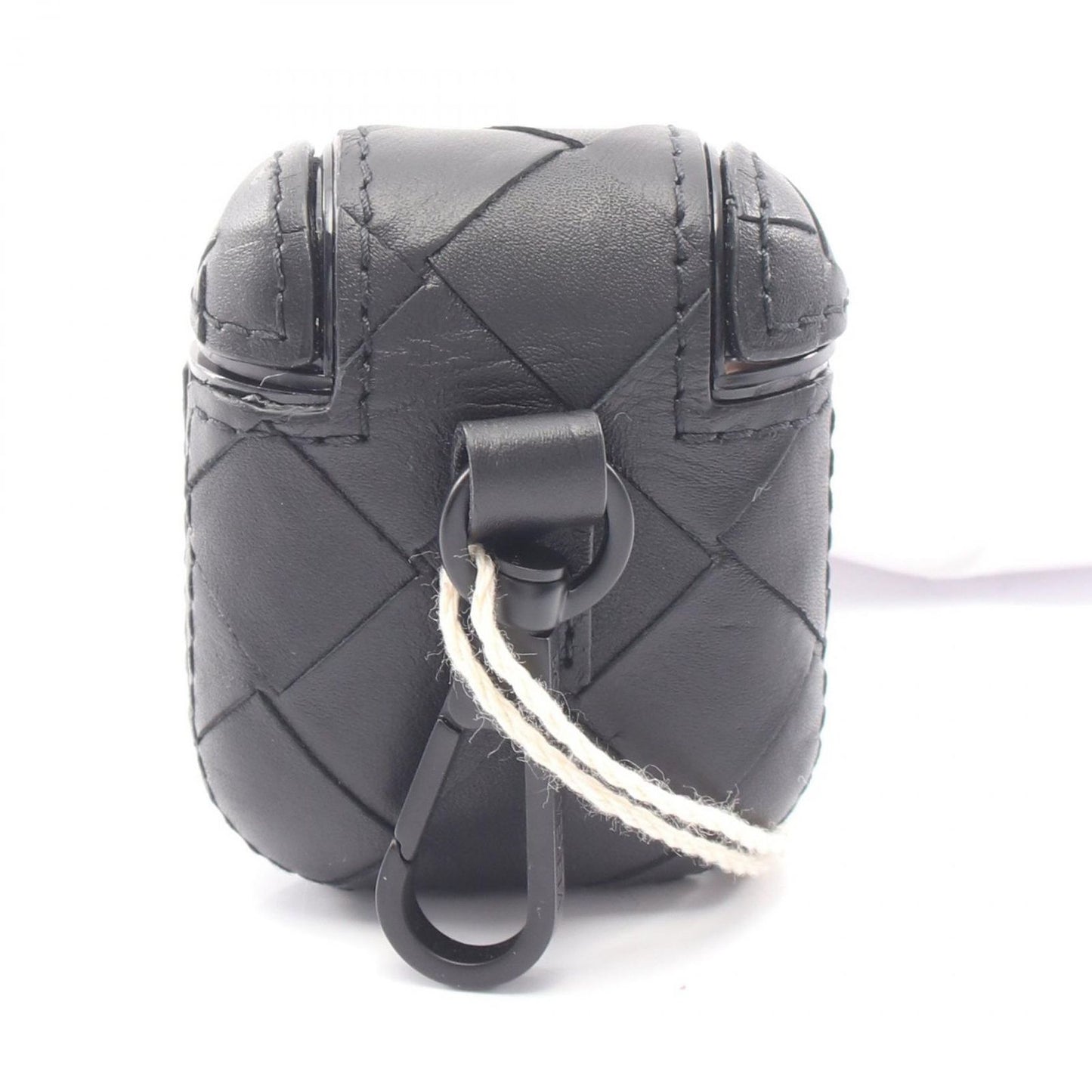 Bottega Veneta Mobile Smartphone Intrecciato Airpods Case Black Leather — view 5