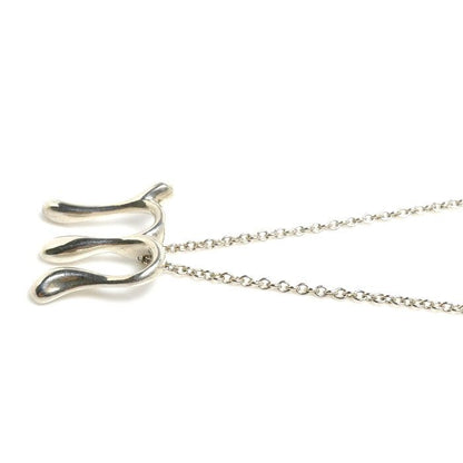 Tiffany & Co 925 Sterling Silver Letter Initial M Necklace 42 cm — view 2