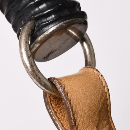 Saint Laurent Mombasa Bag Camel Horn Handle Silver — view 5