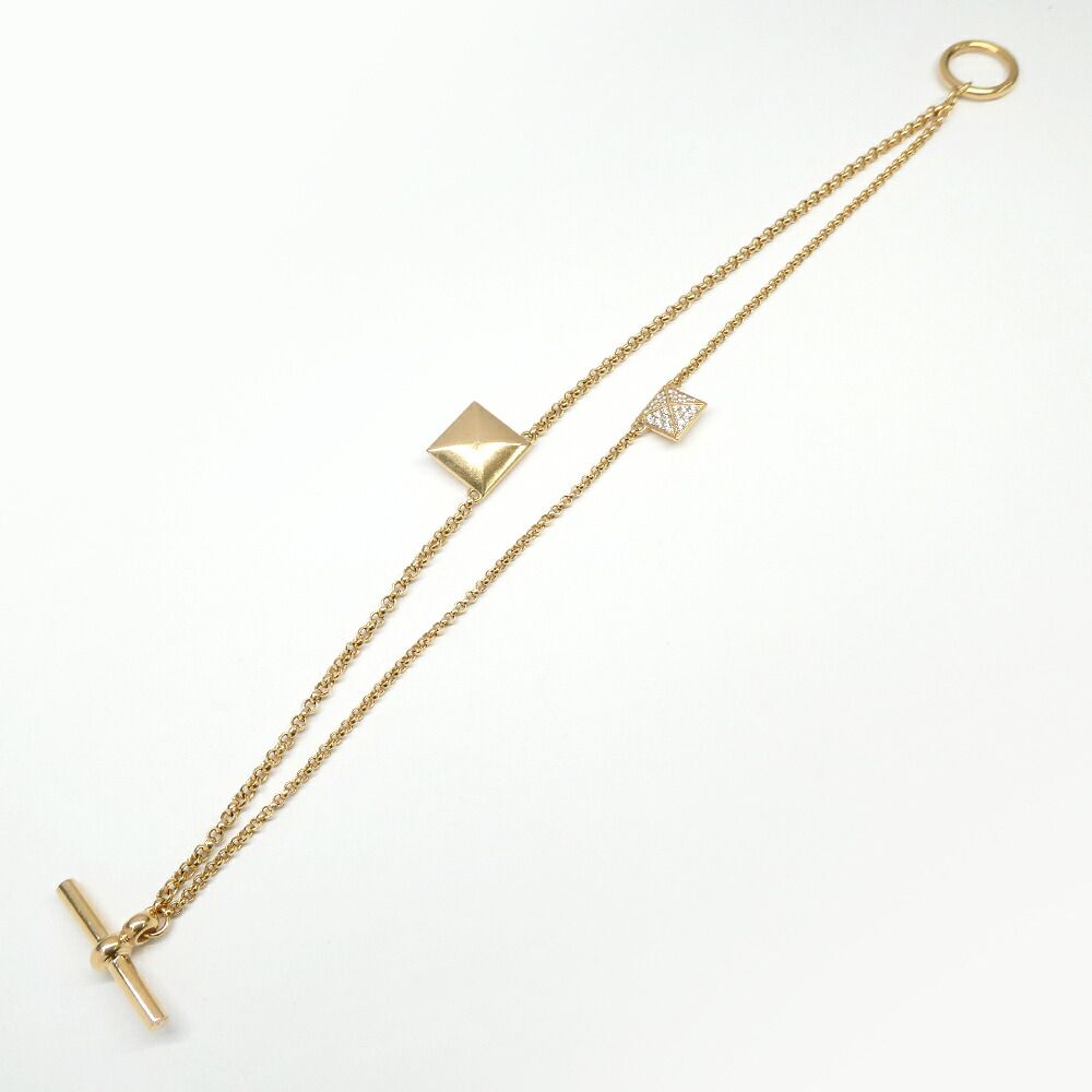 Hermes Bracelet Cru Diamond PG Pink — view 7