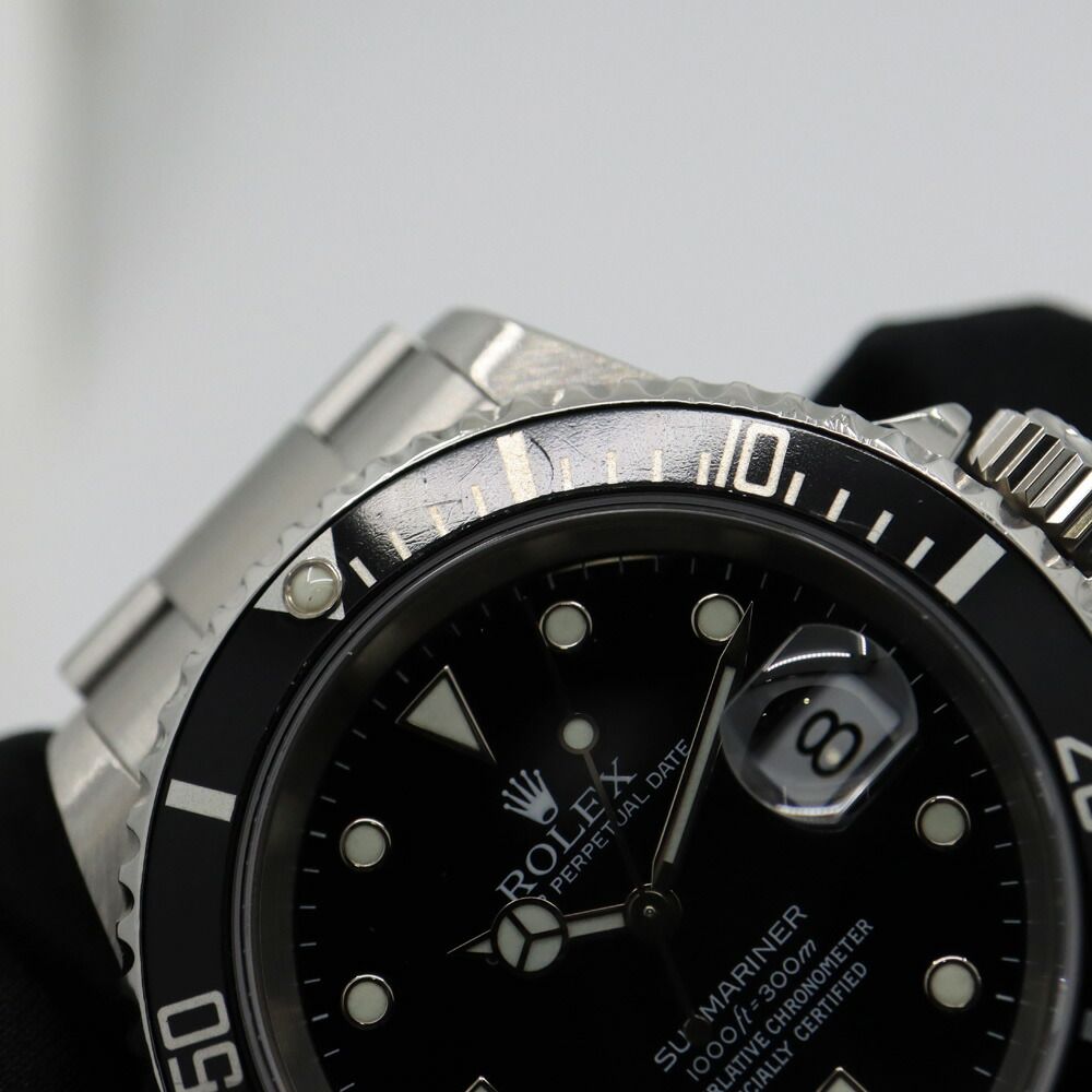 Rolex Submariner Date Number Black Watch Automatic Winding Polished — view 8