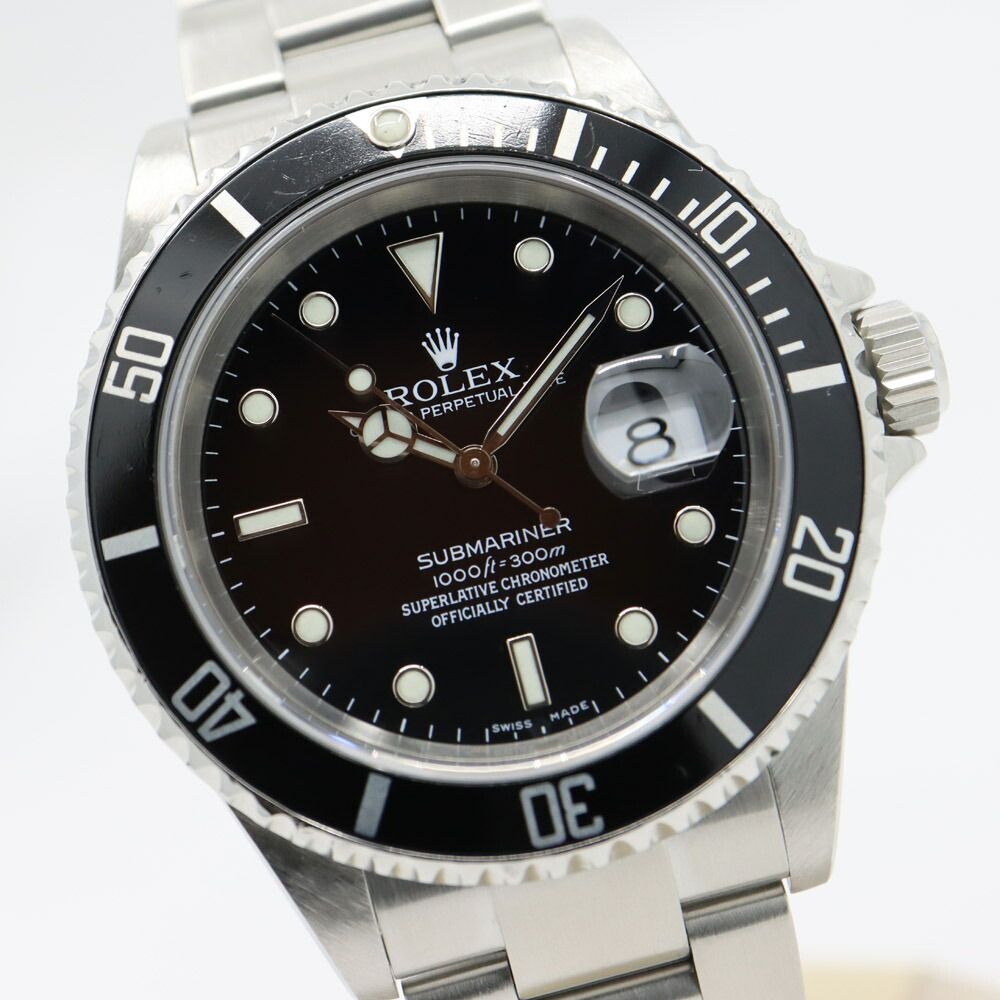 Rolex Submariner Date Number Black Watch Automatic Winding Polished — view 3