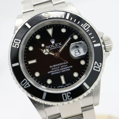 Rolex Submariner Date Number Black Watch Automatic Winding Polished — view 3