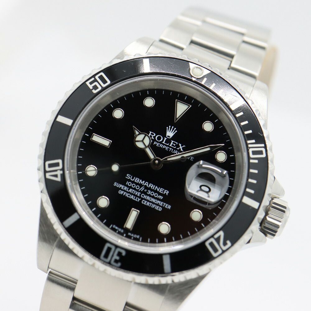 Rolex Submariner Date Number Black Watch Automatic Winding Polished — view 2