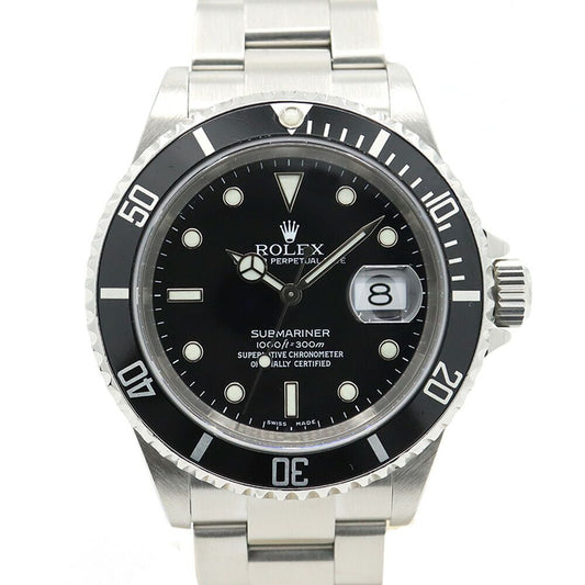 Rolex Submariner Date Number Black Watch Automatic Winding Polished