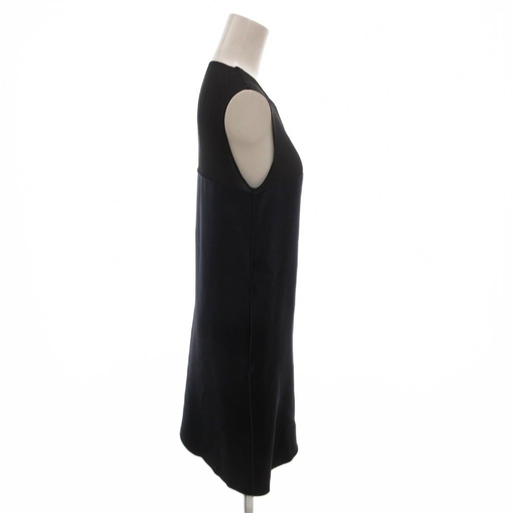 Celine Phoebe Philo Era Sleeveless Dress Silk 34 Navy — view 3