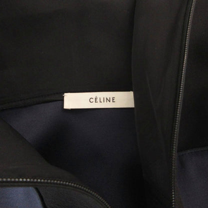 Celine Phoebe Philo Era Sleeveless Dress Silk 34 Navy — view 6