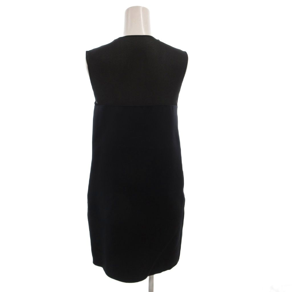 Celine Phoebe Philo Era Sleeveless Dress Silk 34 Navy — view 2