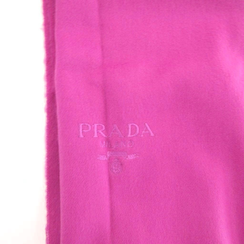 Prada Large Scarf Shawl Wool Purple — view 3