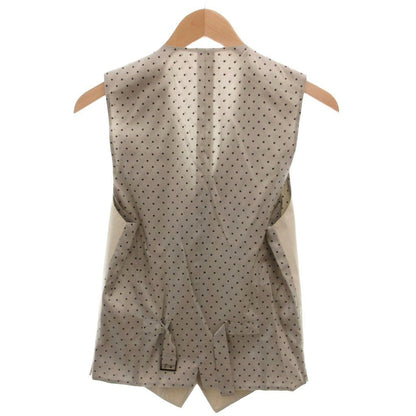 Dolce & Gabbana Set Suit Jacket Pants Vest Lining Dot Pattern 44 Beige — view 5