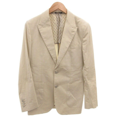 Dolce & Gabbana Set Suit Jacket Pants Vest Lining Dot Pattern 44 Beige — view 2