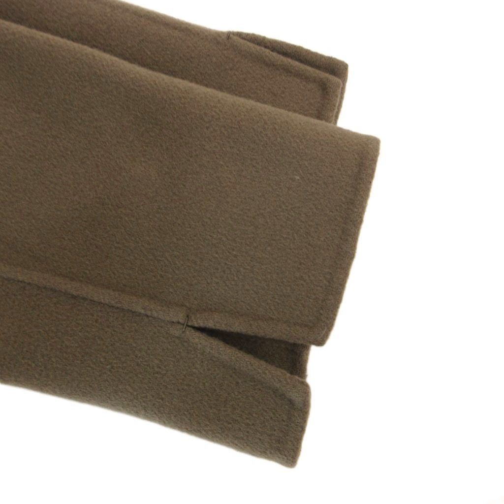 Max Mara S 'S Star Coat Belt Wool Logo Long 34 Brown — view 6