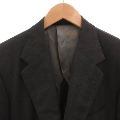 Loro Piana Set Suit Single Jacket Pants Striped Wool Cashmere Blend Gray — view 6