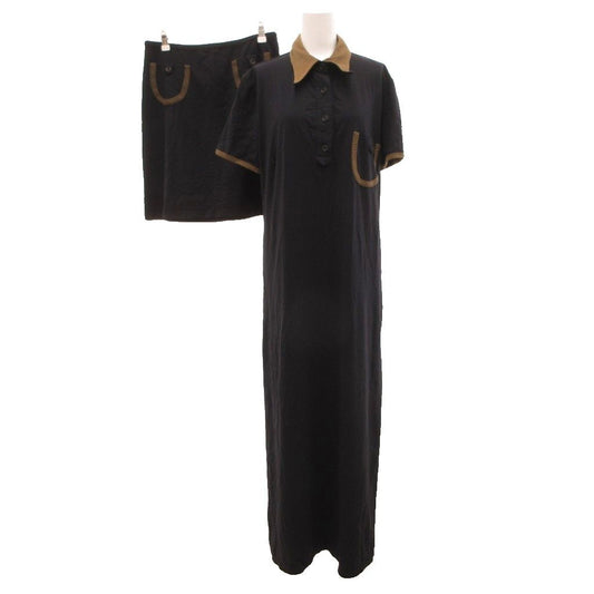 Fendi Vintage Dress Mini Skirt Set Regular Color Stretch Maxi Long Short Sleeve