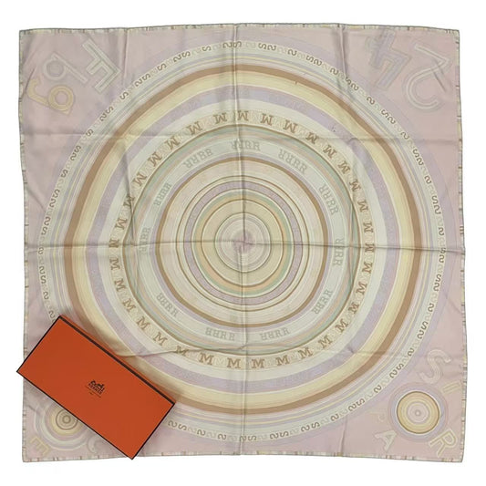Hermes Carre 90 Scarf Silk Tohu Bohu Chaos Pink