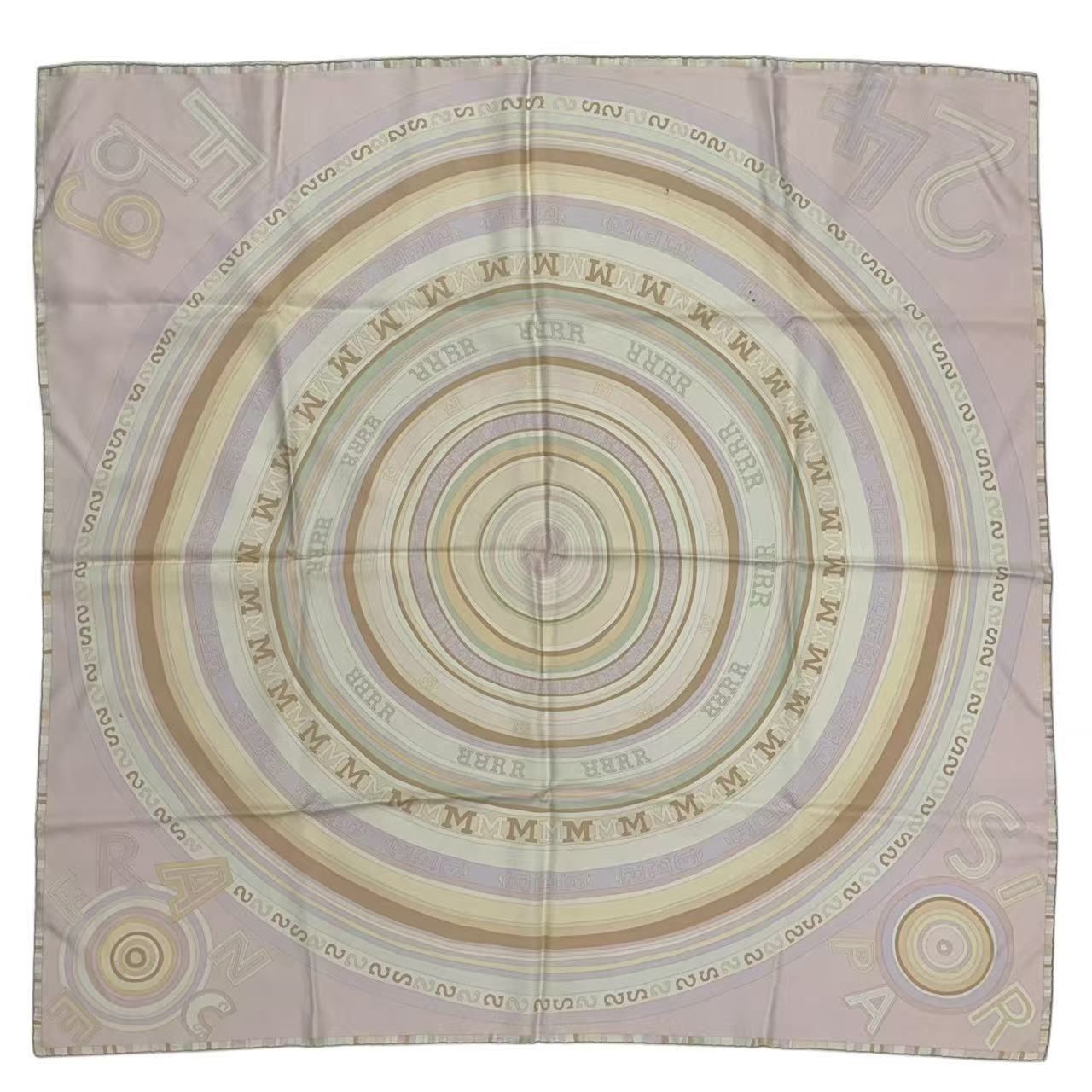 Hermes Carre 90 Scarf Silk Tohu Bohu Chaos Pink — view 2