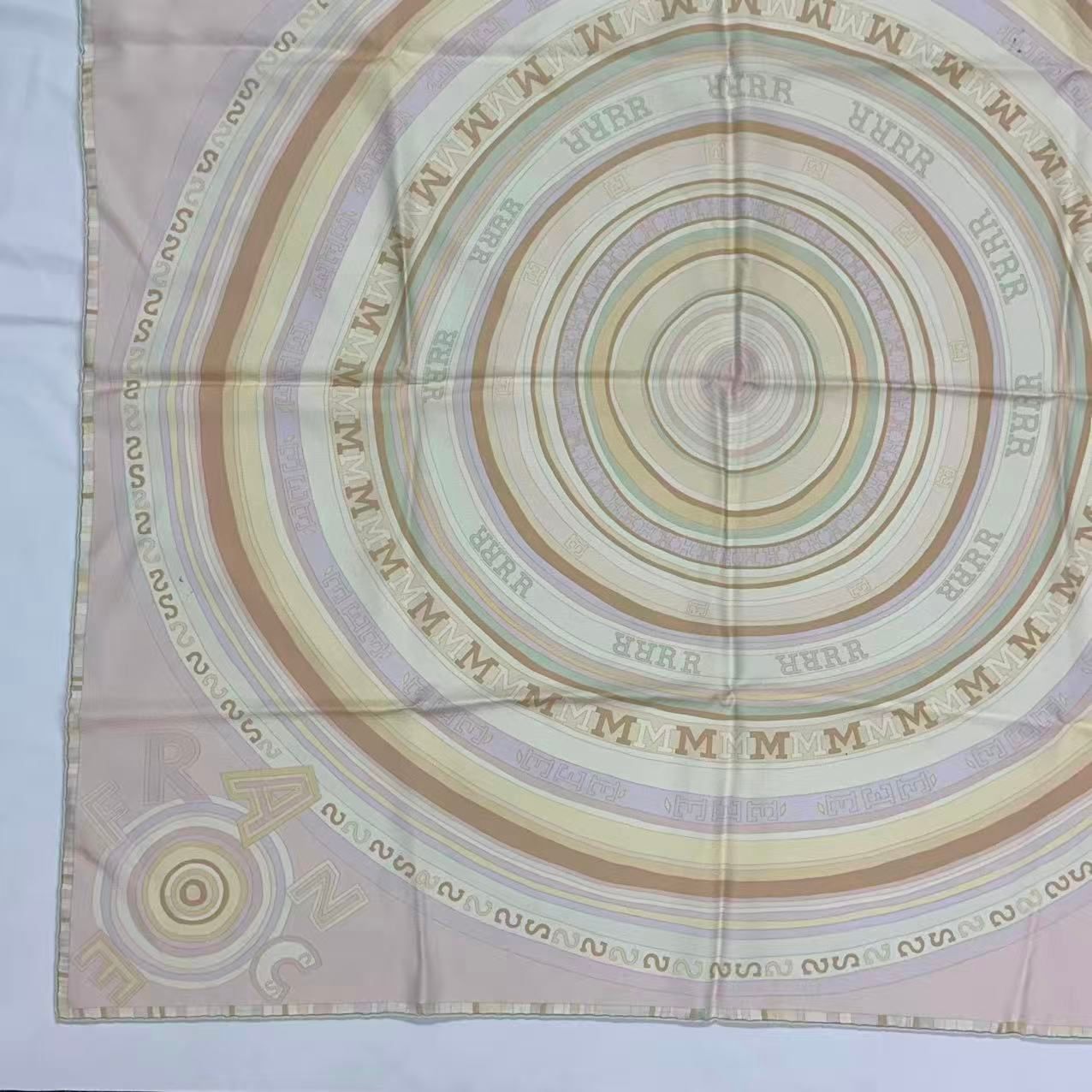 Hermes Carre 90 Scarf Silk Tohu Bohu Chaos Pink — view 4
