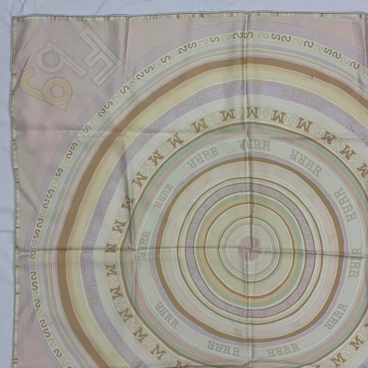 Hermes Carre 90 Scarf Silk Tohu Bohu Chaos Pink — view 3