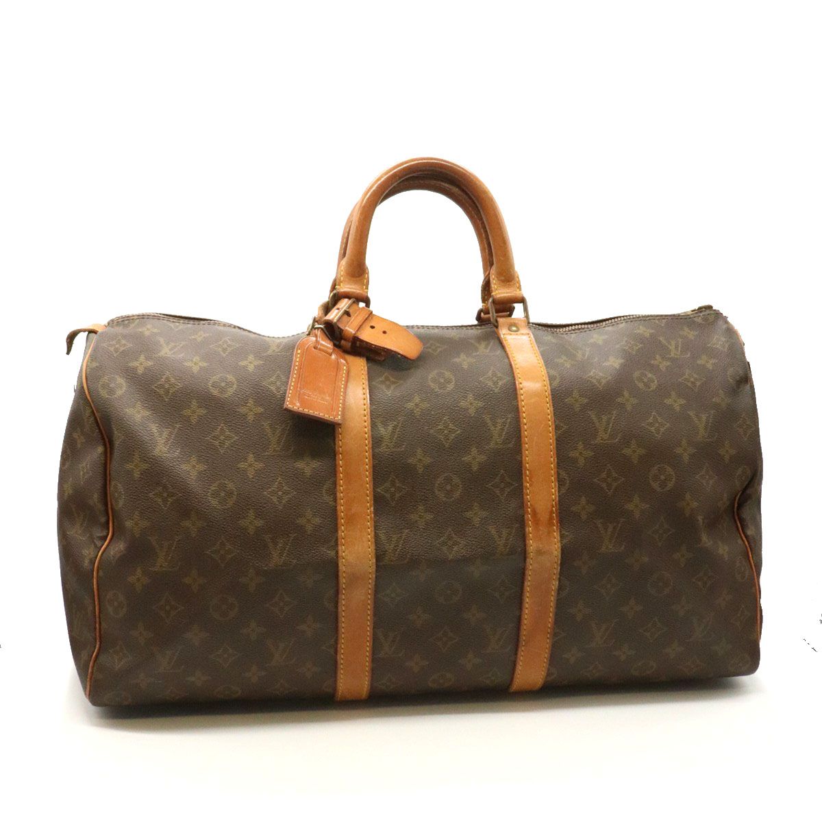 Louis Vuitton Keepall 50 Boston Bag Monogram Leather Vintage