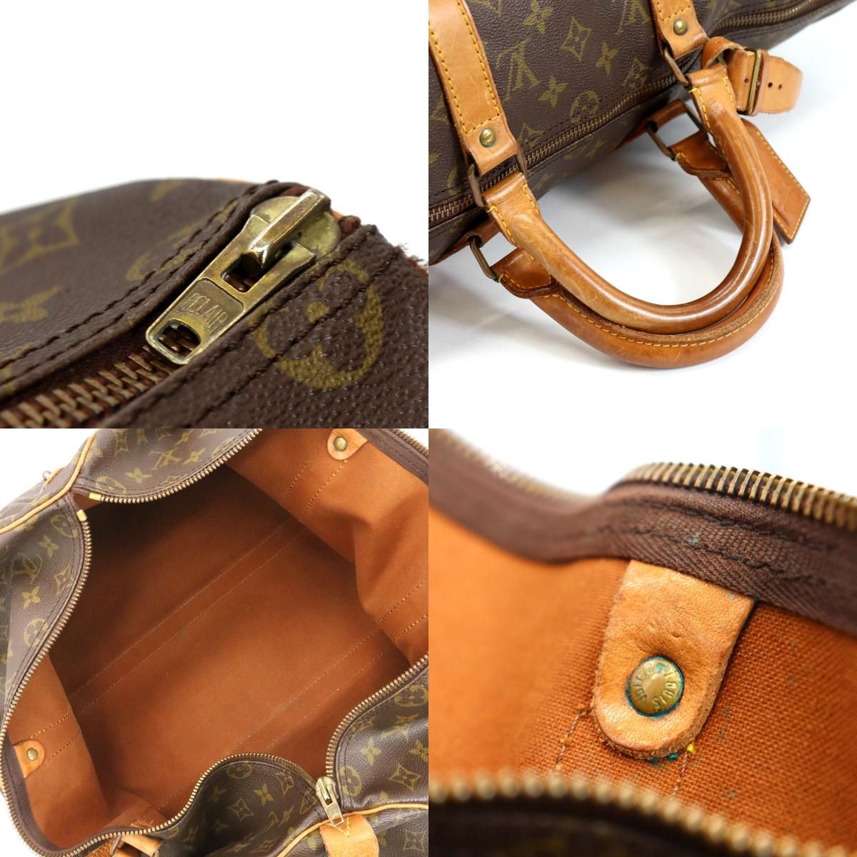 Louis Vuitton Keepall 50 Boston Bag Monogram Leather Vintage — view 9