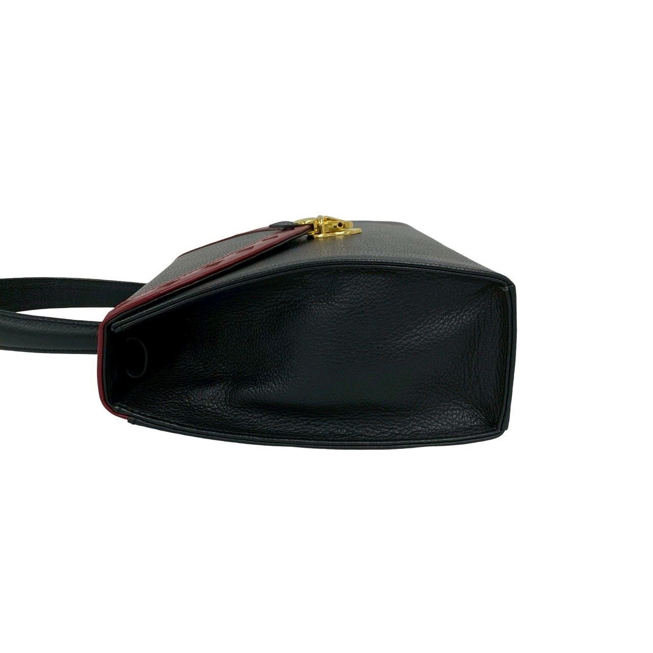 Saint Laurent Cutout Leather 2-Way Shoulder Bag Black — view 5