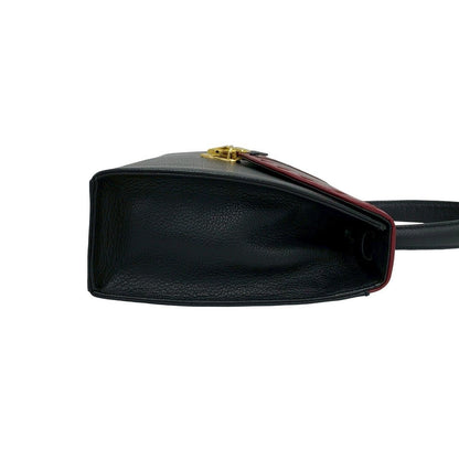Saint Laurent Cutout Leather 2-Way Shoulder Bag Black — view 6
