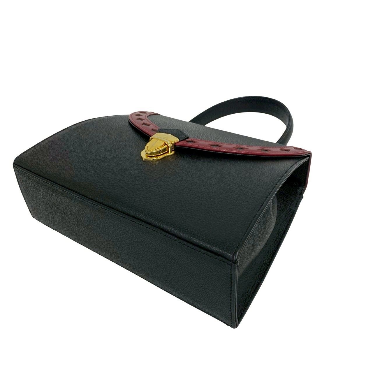 Saint Laurent Cutout Leather 2-Way Shoulder Bag Black — view 8